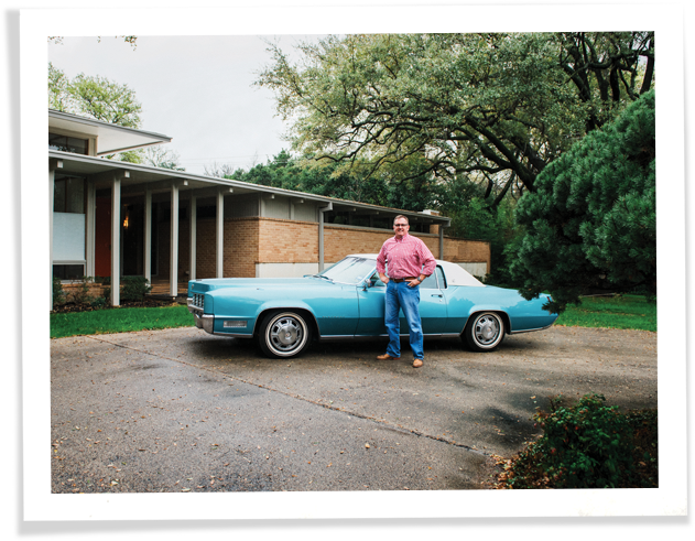 A happy customer standing outside in Texas.