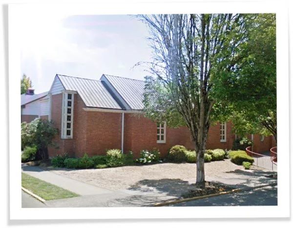 exterior view of church indow window inserts insulating stained glass windows