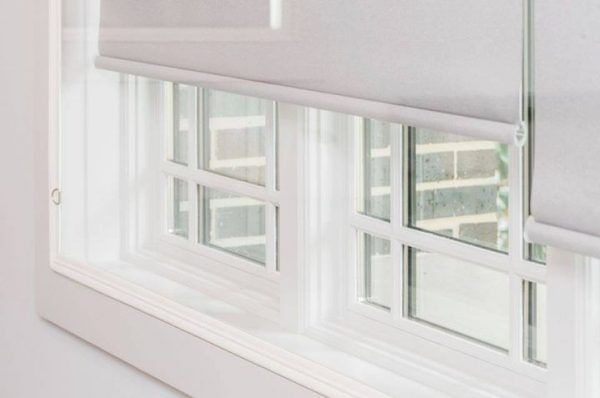 An Indow window insert installed on a window. 